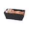 Simplify Small Black Woven Storage Shelf Bin